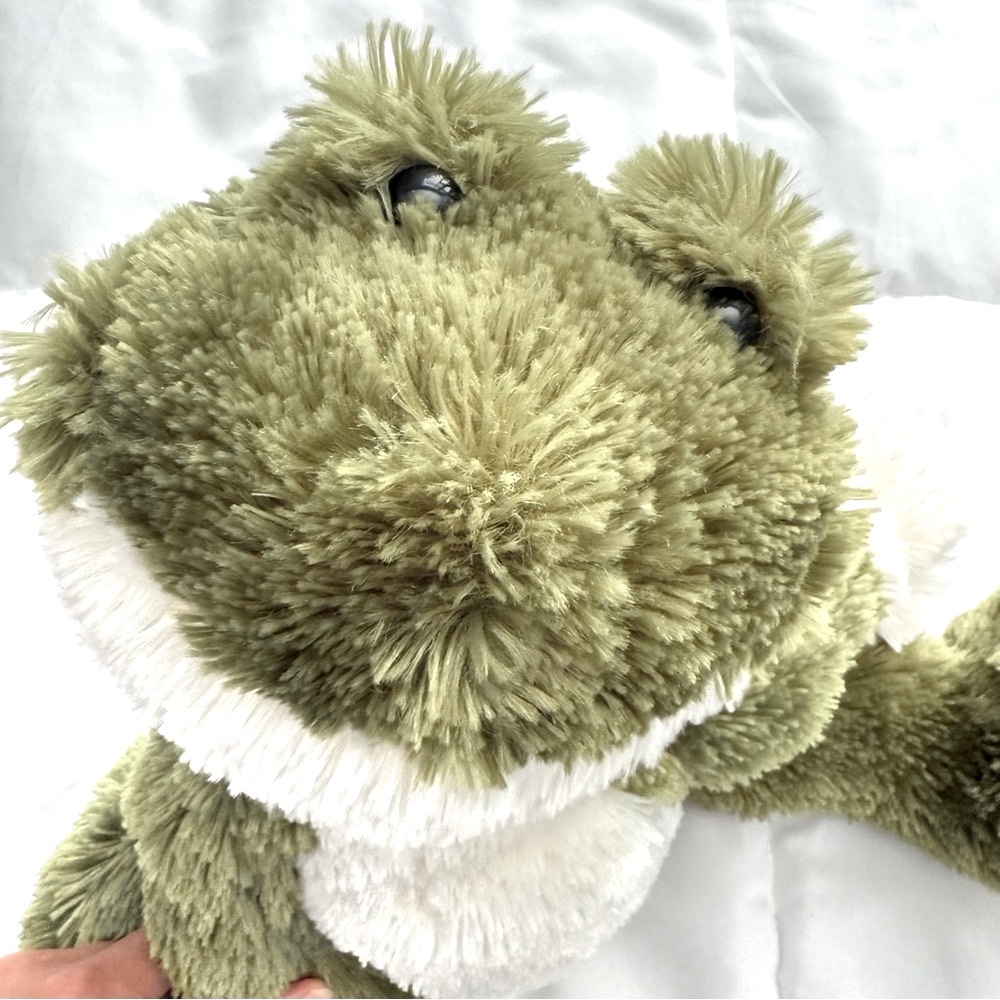 Koala Kids Green and White Frog Toy